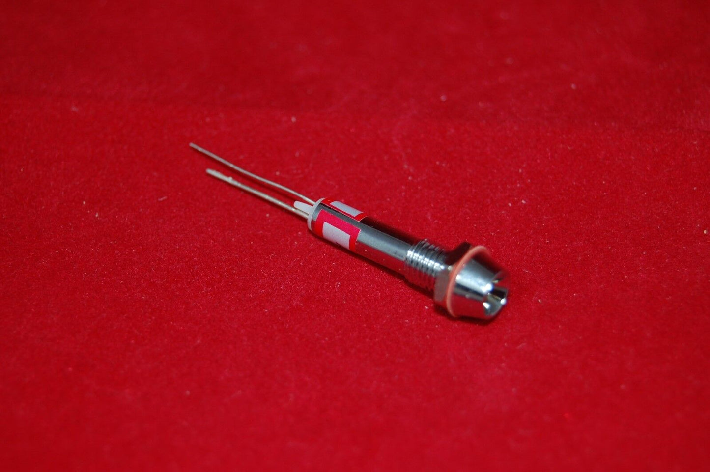 5Pcs 120V AC/DC Cutout 6mm Metal RED LED Indication Signal Pilot Lights