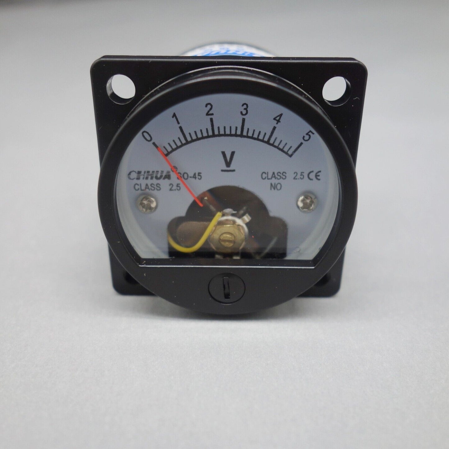 DC 0-5V Analog Voltmeter Analogue Voltage panel meter SO45 directly Connect