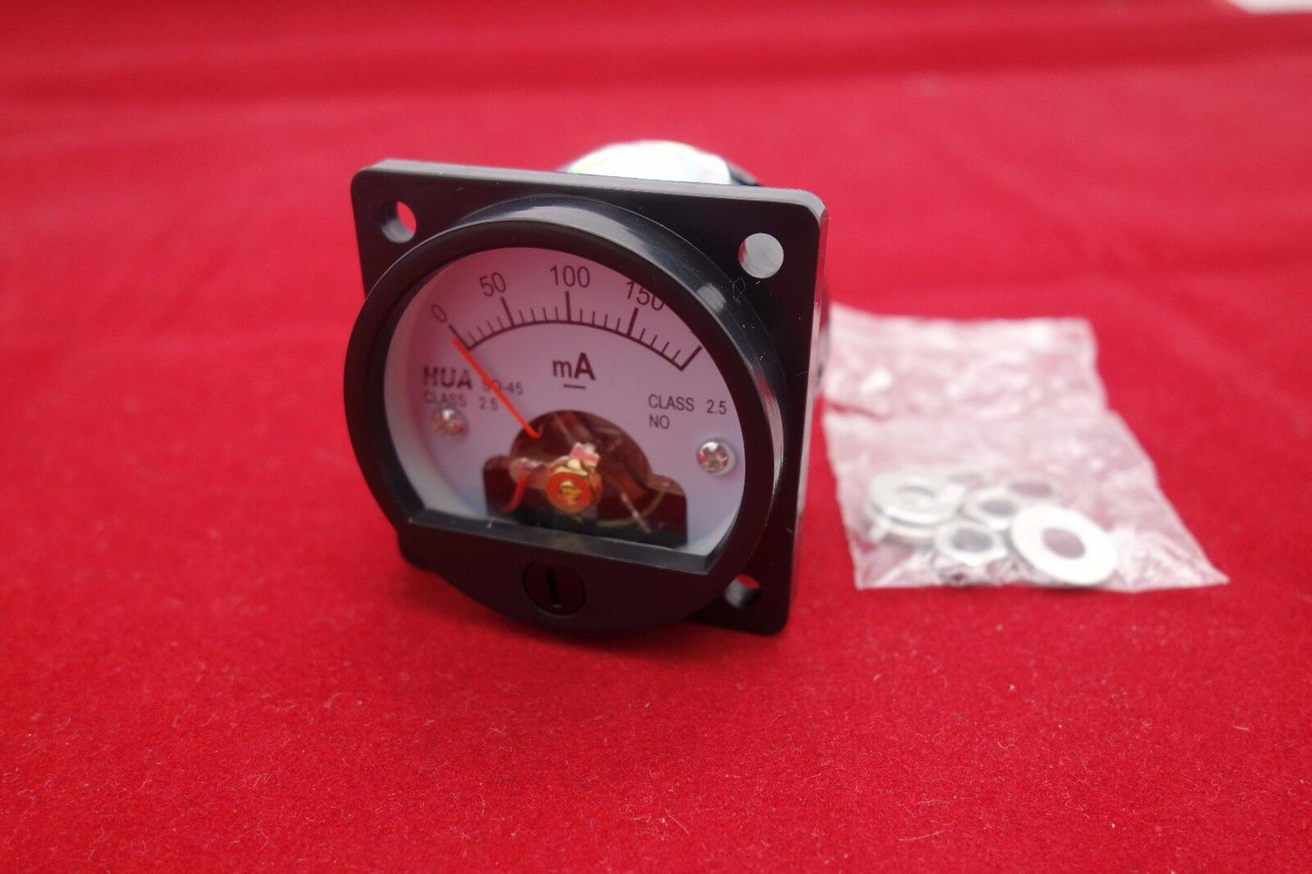 1PC DC 0-200MA Analog Ammeter Panel AMP Current Meter SO45 Cutout 45mm