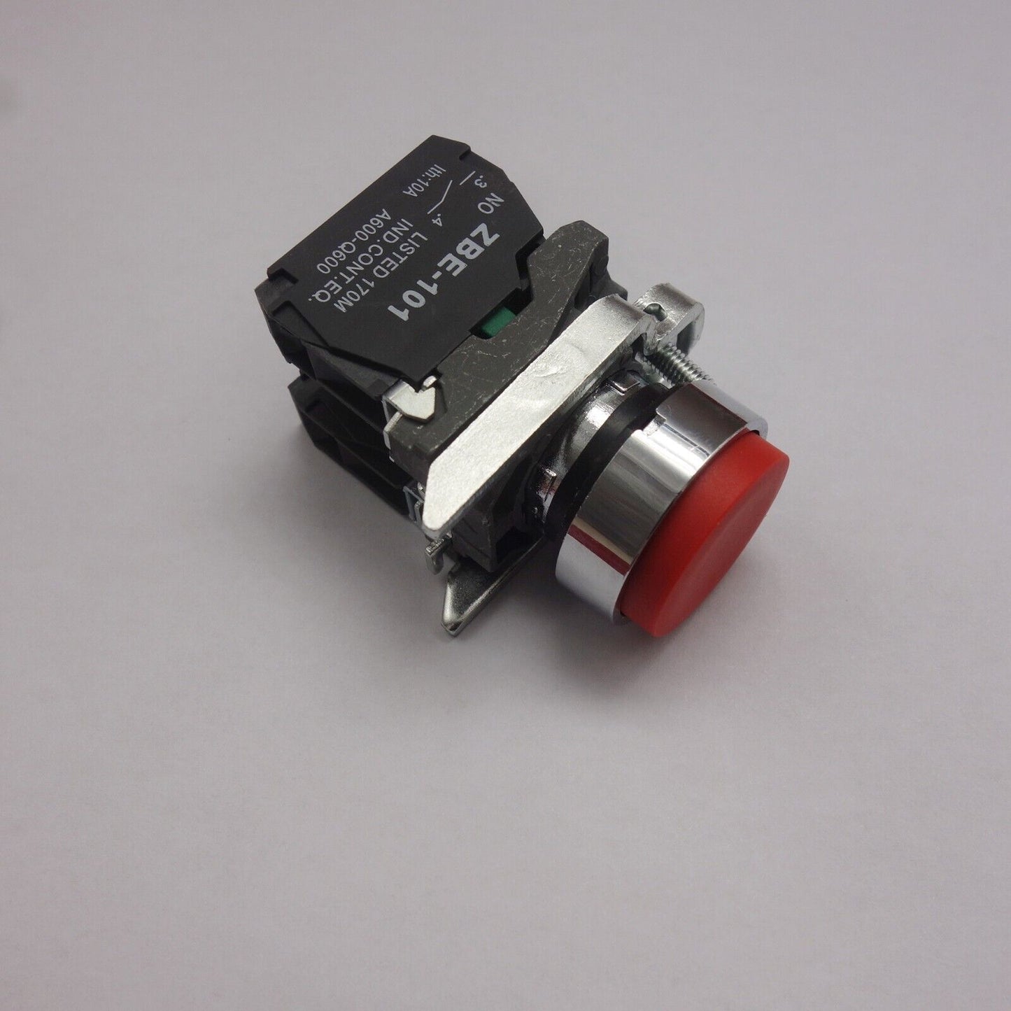 1PC 22MM Metal PUSH BUTTON SWITCH FITS XB4BL45 RED 1NC/1NO Projecting push