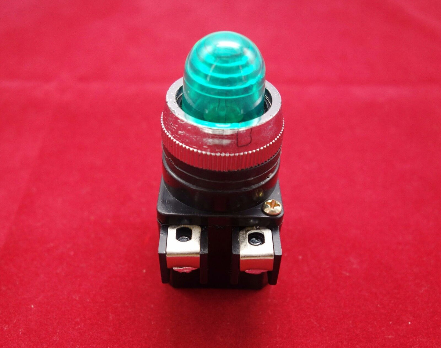1PC Cutout 25mm Transformer type 220V Green Pilot Lamp KS Series