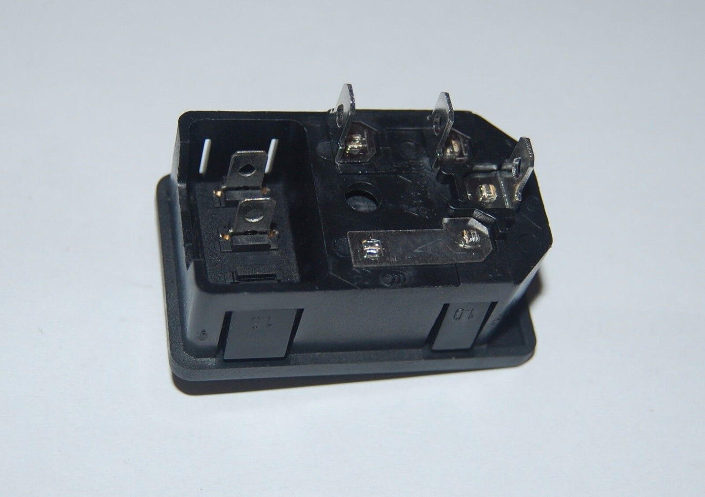 2PCS IEC C14 Panel Mount Rocker Switch Fuse Holder Power Socket AC 250V 10A