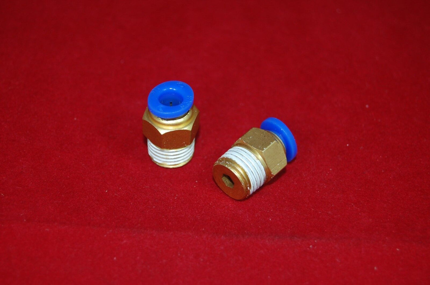 3pcs 1/4" Male Thread Push In Joint Pneumatic Connector Quick Fitting