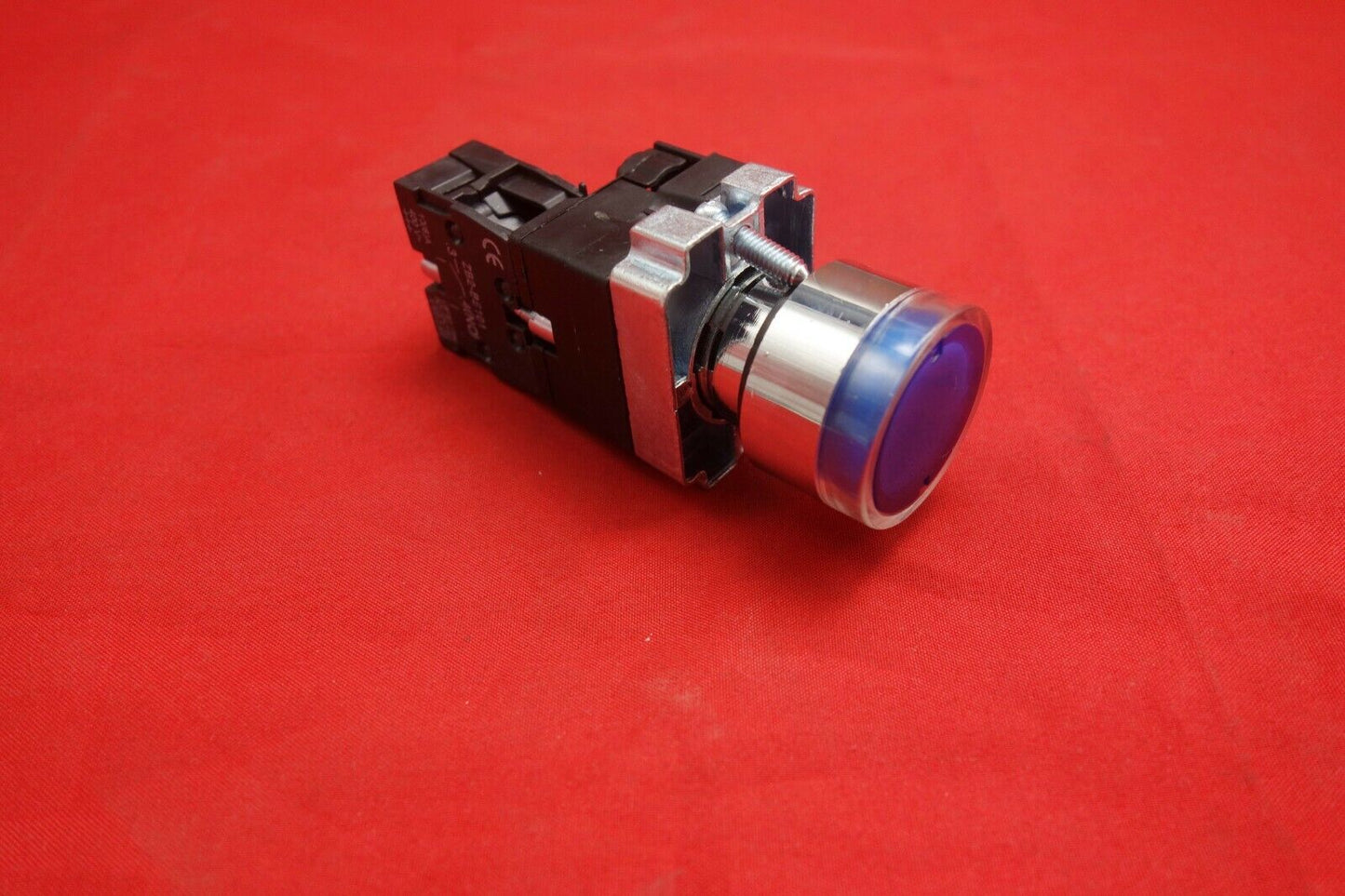 1PC FITS XB2BW36B1 Momentary Blue Pushbutton With 24V LED Pilot Light Lamp