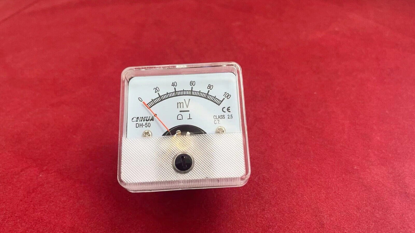 DC 0-100mV Analog Voltmeter Analogue Voltage panel meter 50*50mm direct Connect