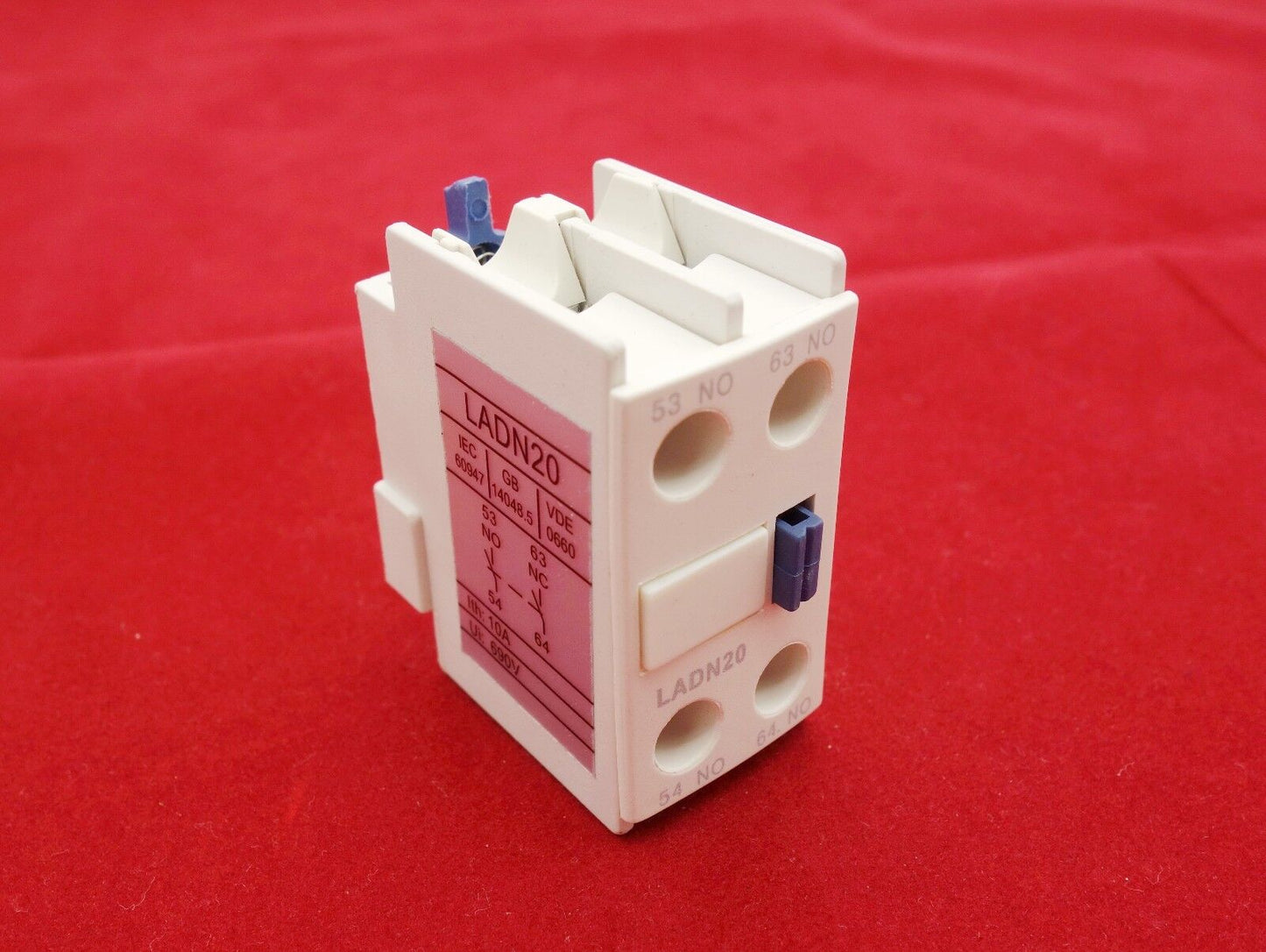 1PC Auxiliary Contact Block Fits LADN20 2NO Use for LC1D NEW TYPE CONTACTOR
