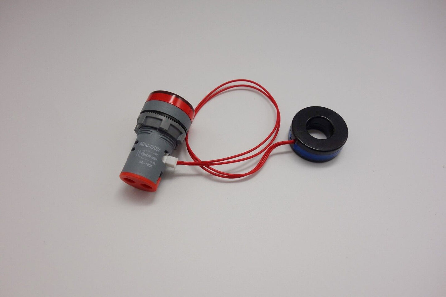 22MM RED 3 digital LED AC 0-100A Ammeter AMP Current meter Pilot Light type