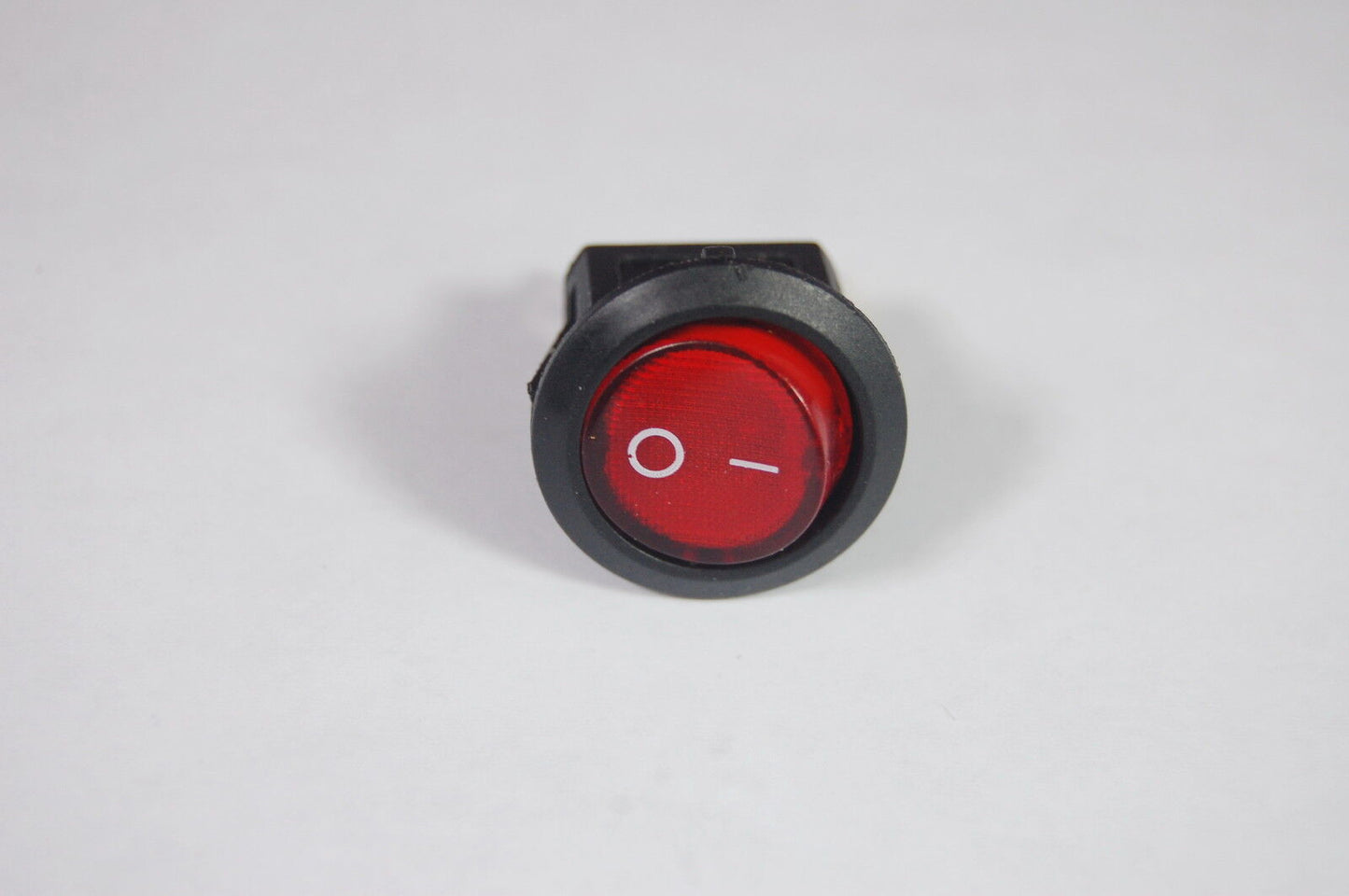 10Pcs Red Light Illuminated ROUND 2 Position Boat Rocker Switch 3 Pin 24V AC/DC