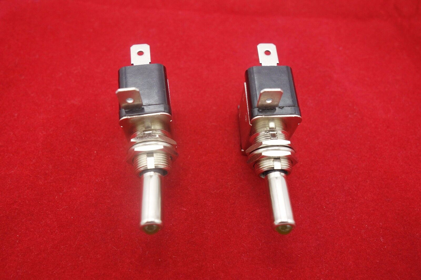 2PCS Car 12V 20A ON-OFF Yellow LED Light Toggle Rokcer Switch SPST Maintained