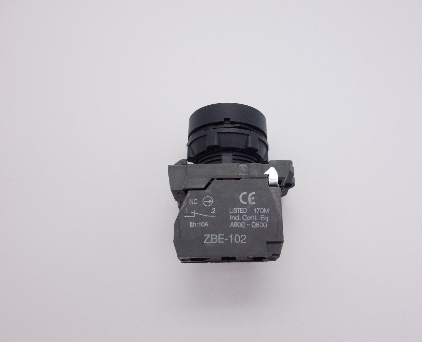2PCS 22MM PUSHBUTTON SWITCH FITS XB5AA433 RED with ARRET marking 1NC momentary