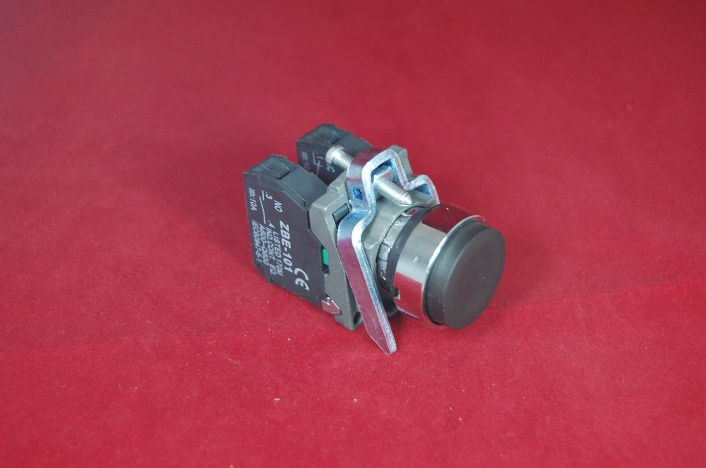 1PC 22MM Metal PUSHBUTTON SWITCH FITS XB4BL25 BLACK 1NC/1NO Projecting push