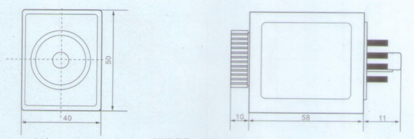 1PC AH3-3 0-60S Timer Relay 220V AC 8-Pins 5 Amps