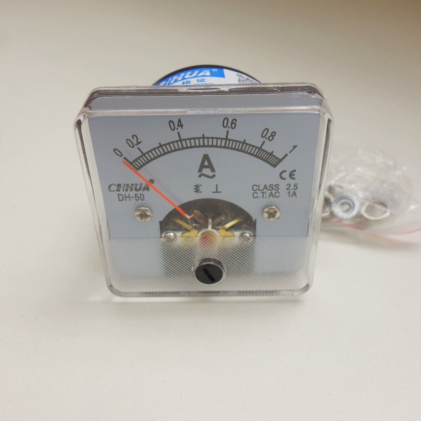 1PC AC 1A Analog Ammeter Panel AMP Current Meter 50*50mm 0-1A