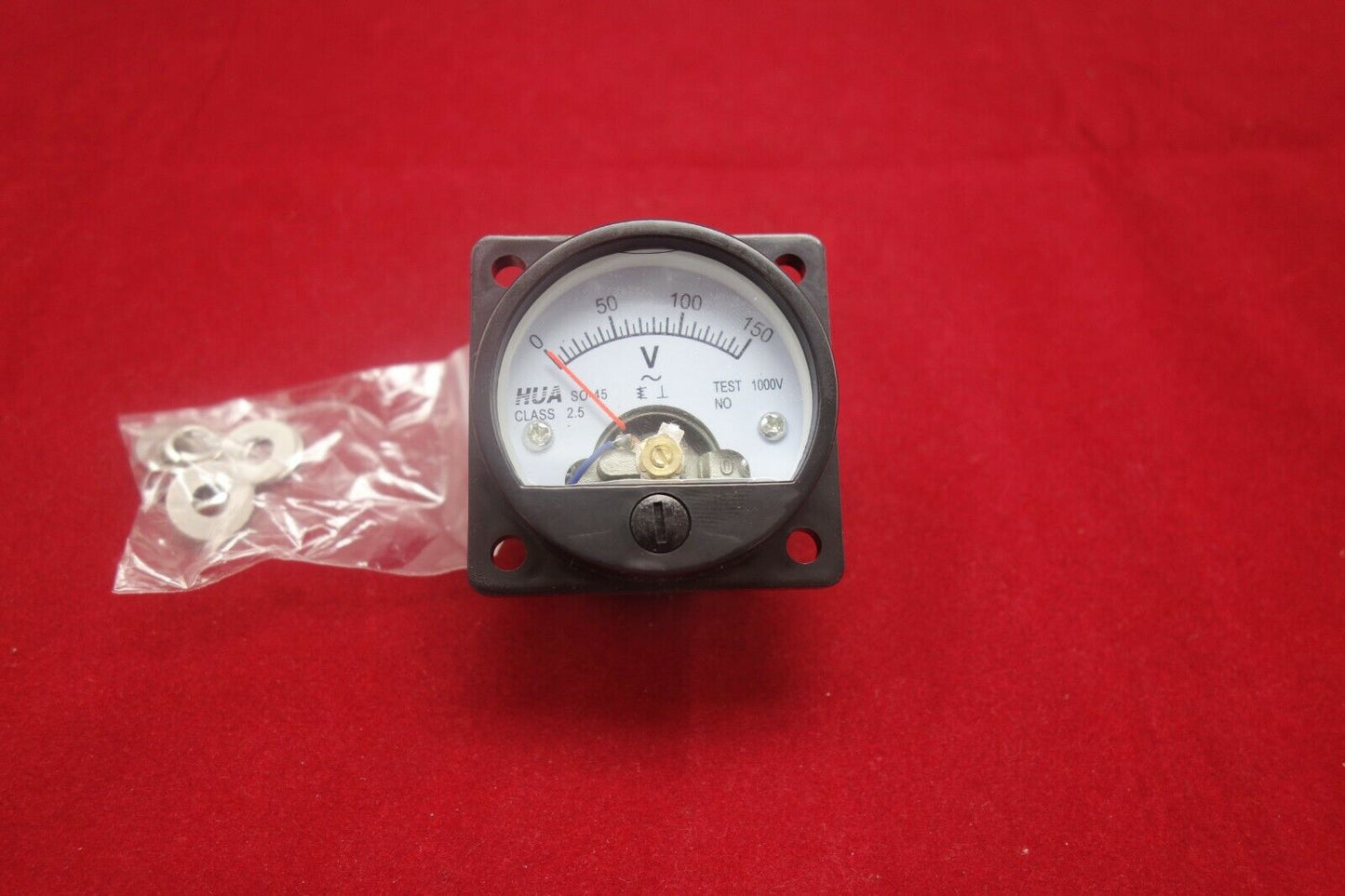 1pc AC 0-150V ROUND Analog VOLTMETER Panel VOLTAGE Meter SO45 directly Connect