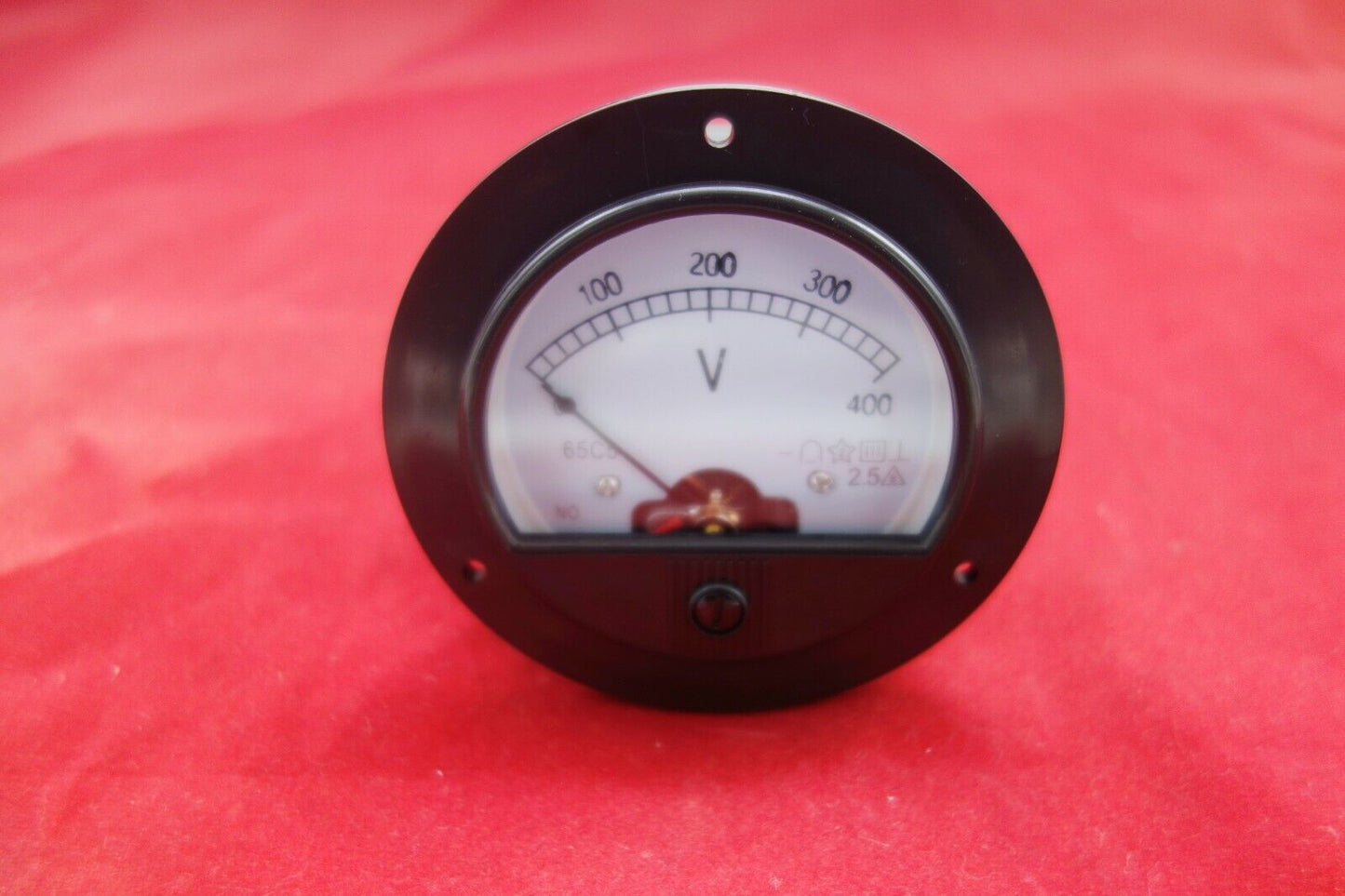 DC 0-400V Analog Voltmeter Voltage Panel meter Dia. 90mm Direct Connect