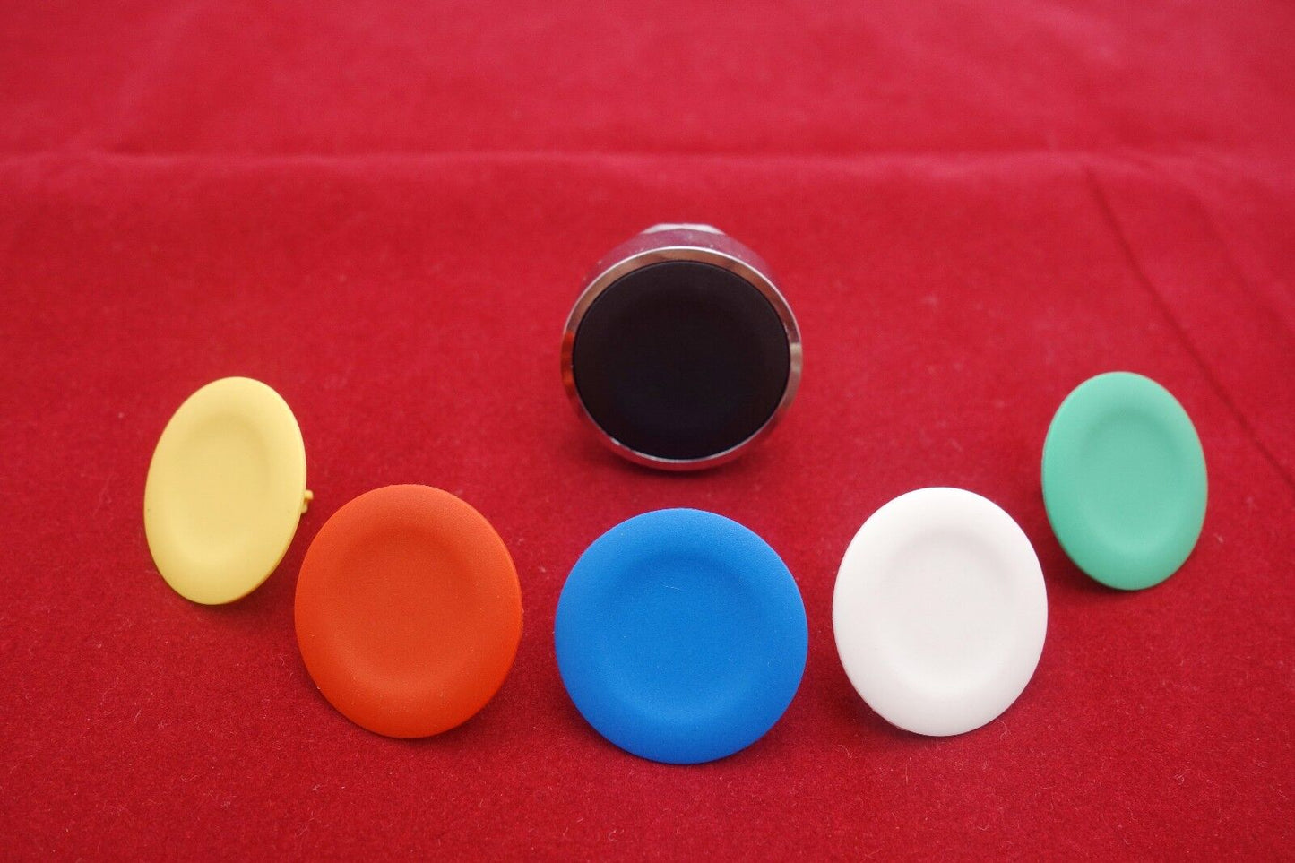 One head with set of 6 color Caps fit ZB4-BA9 XB4 series 22mm Push button Head