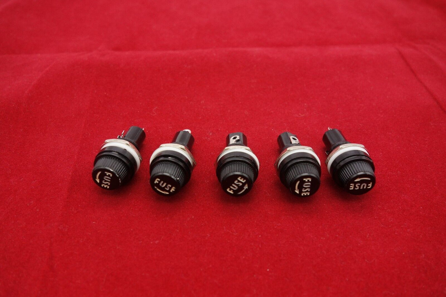 5PCS Panel Mounting Dia.12.1mm Fuse holder Screw type for 5x20mm fuse PTF75B