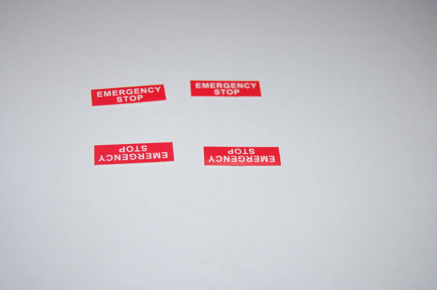 10PCS 8X27mm English Marked Legend Plate Fits ZBY 023** Thickness 0.45mm