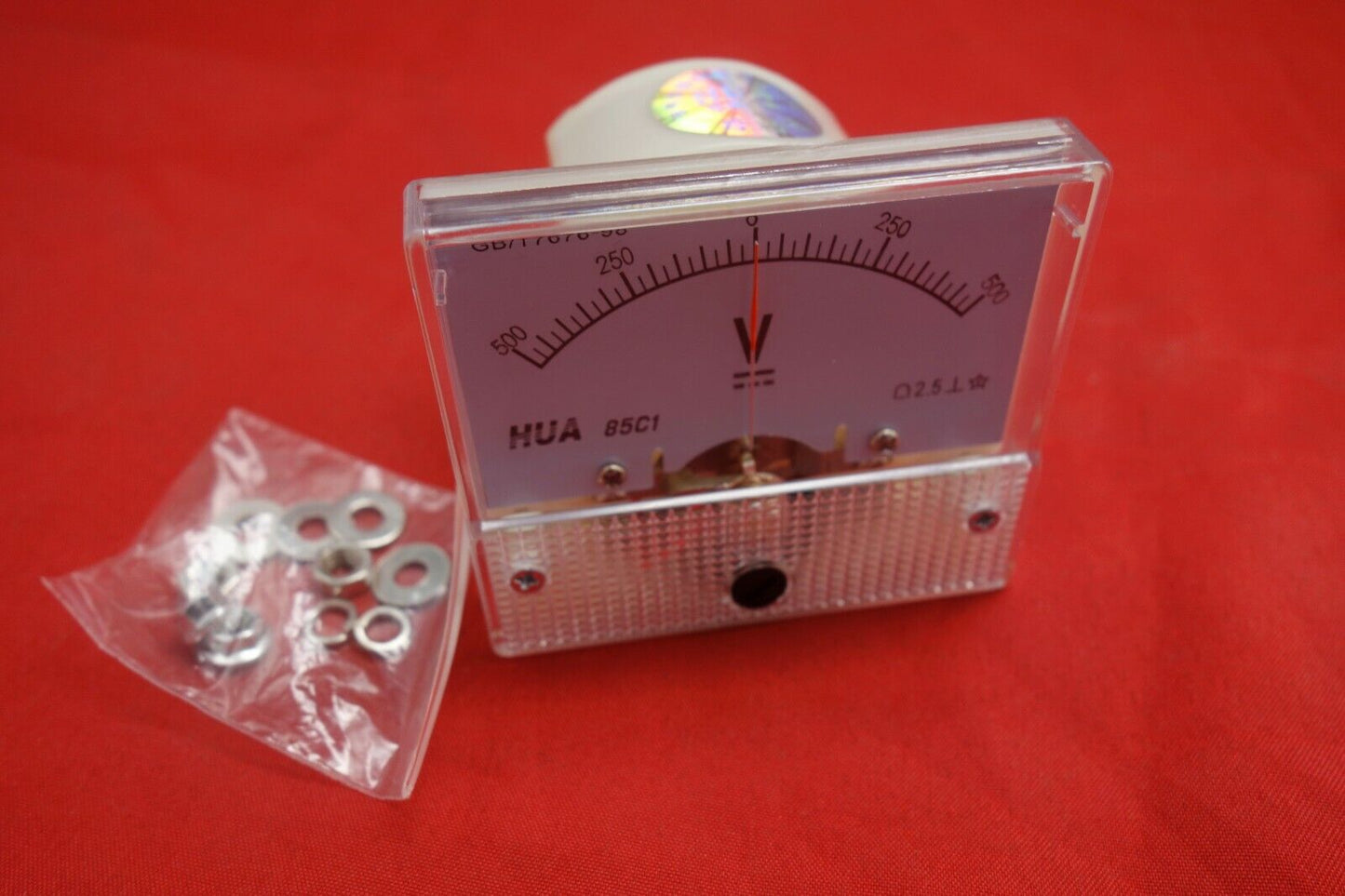 DC Minus Zero Plus -500V - 0 - +500V Analog Voltage Analogue Panel meter 85C1