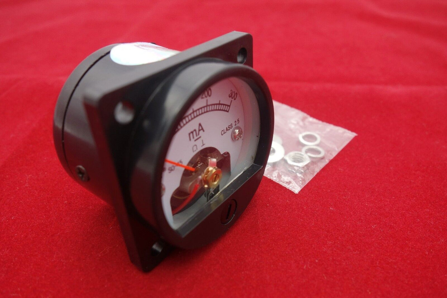 1PC DC 0-300MA Analog Ammeter Panel AMP Current Meter SO45 Cutout 45mm
