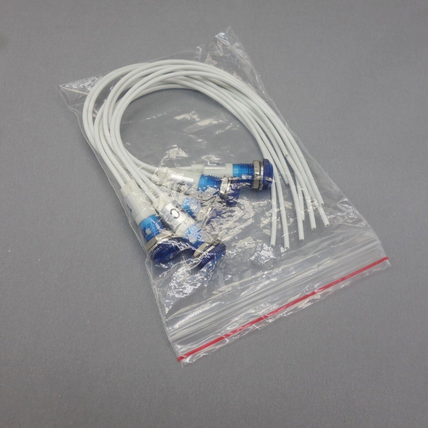 5 Pcs 120V AC 10mm Blue Panel Mounting LED Indication Signal Pilot Lights