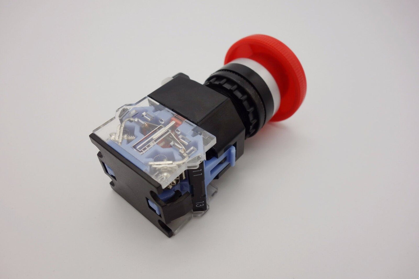 1PC 22mm Twist Release Emergency Stop Mark Mushroom 40mm Push Button Switch