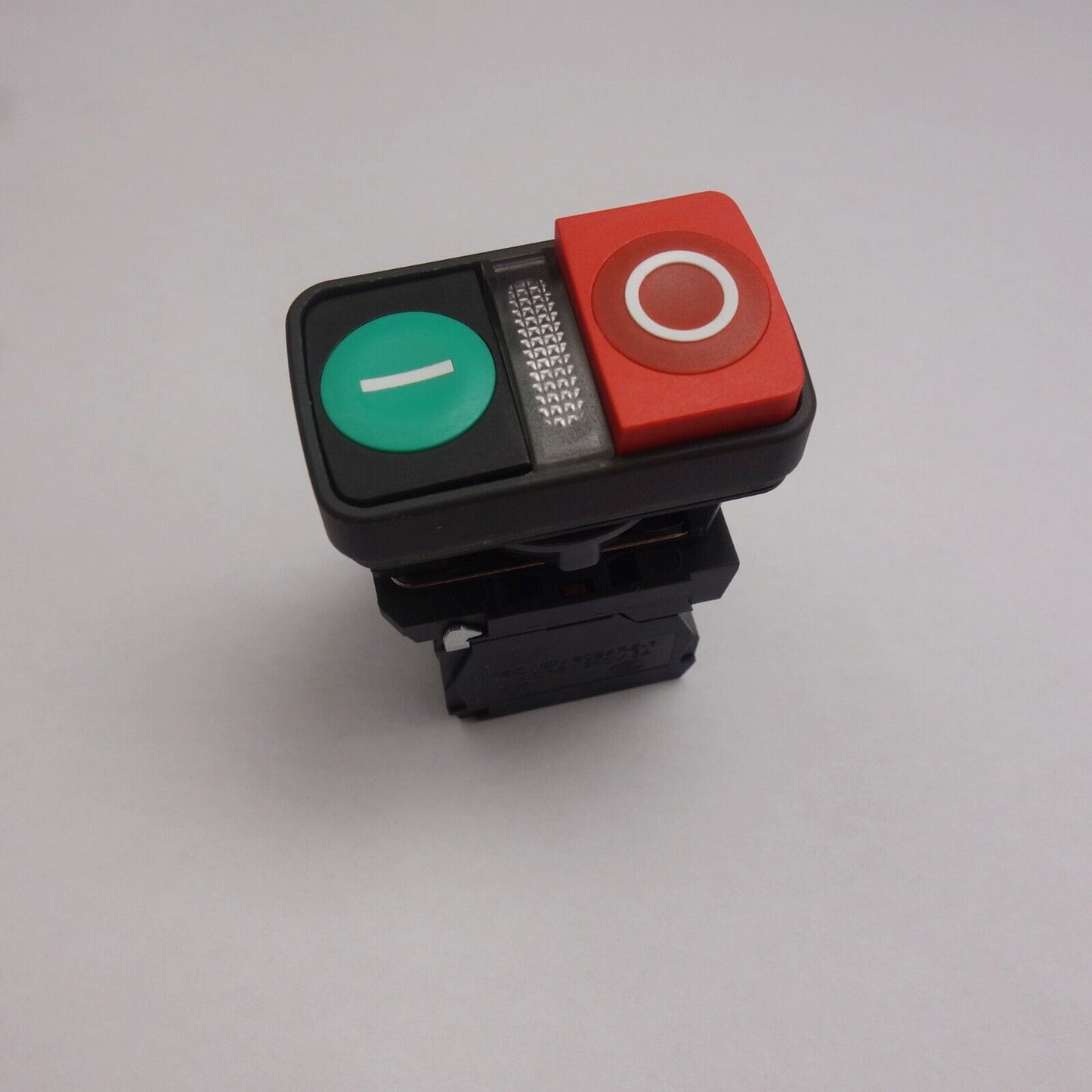 Double-headed pushbutton Fits XB5AW73731G5 Green flush, Red extended, Middle LED
