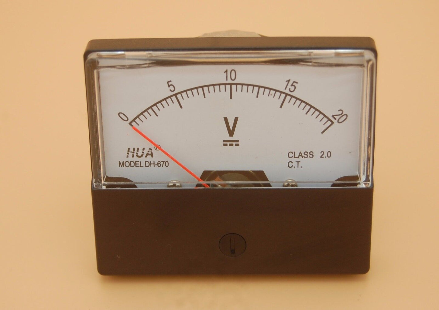 1PC DC 0-20V Analog Voltmeter Panel Voltage Meter 60*70mm directly Connect