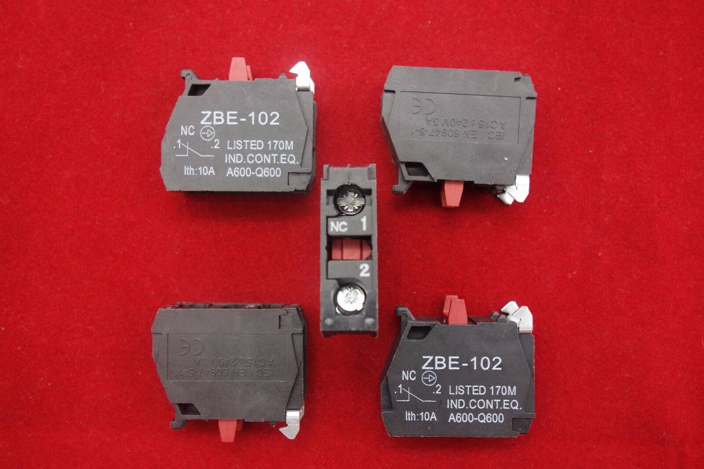 10PCS Fits ZBE-102 N/C Normal Close CONTACT BLOCK FITS XB4 XB5 Series Products