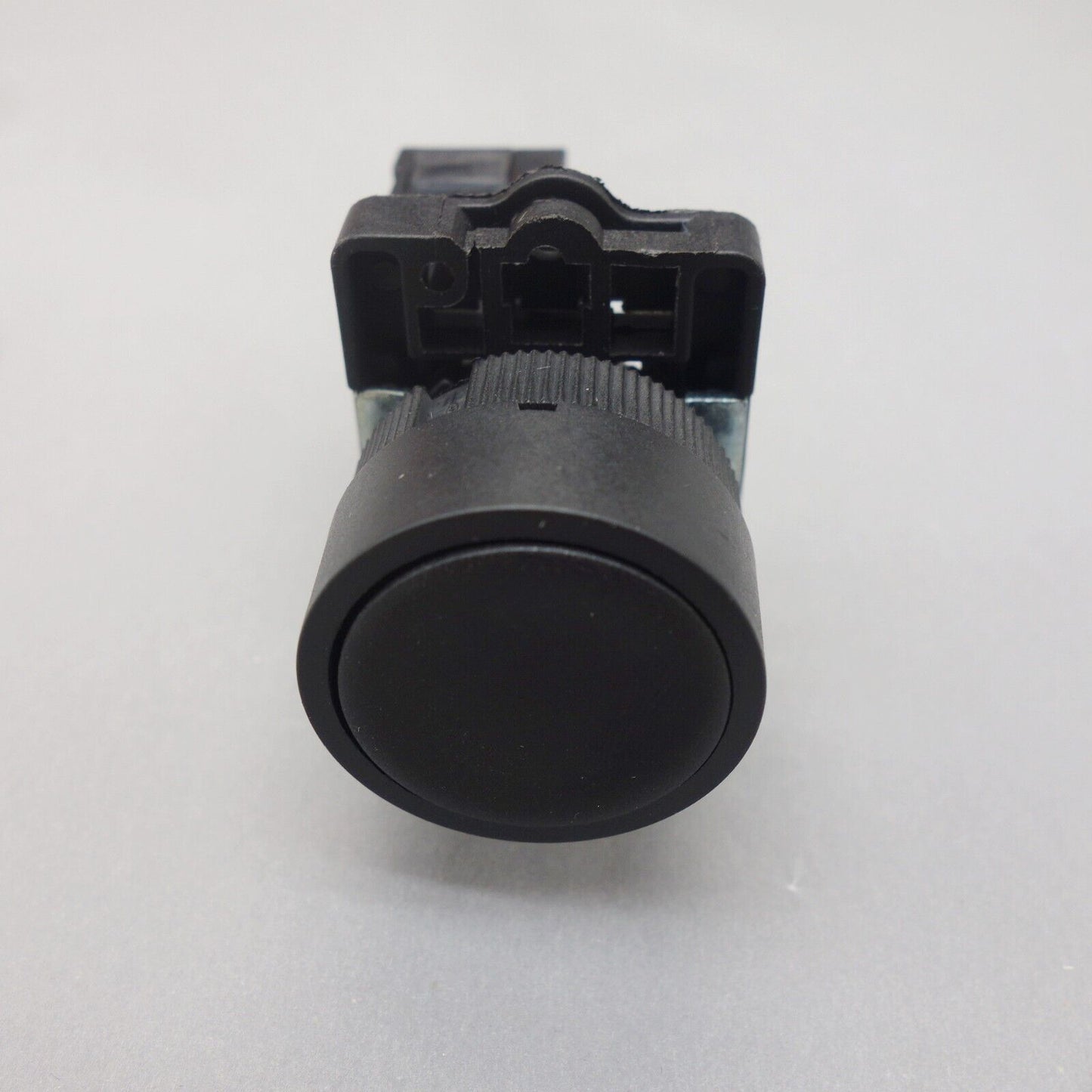 2PCS 22MM PUSHBUTTON SWITCH FITS XB2EA21 Black 1No flush push Momentary Plastic