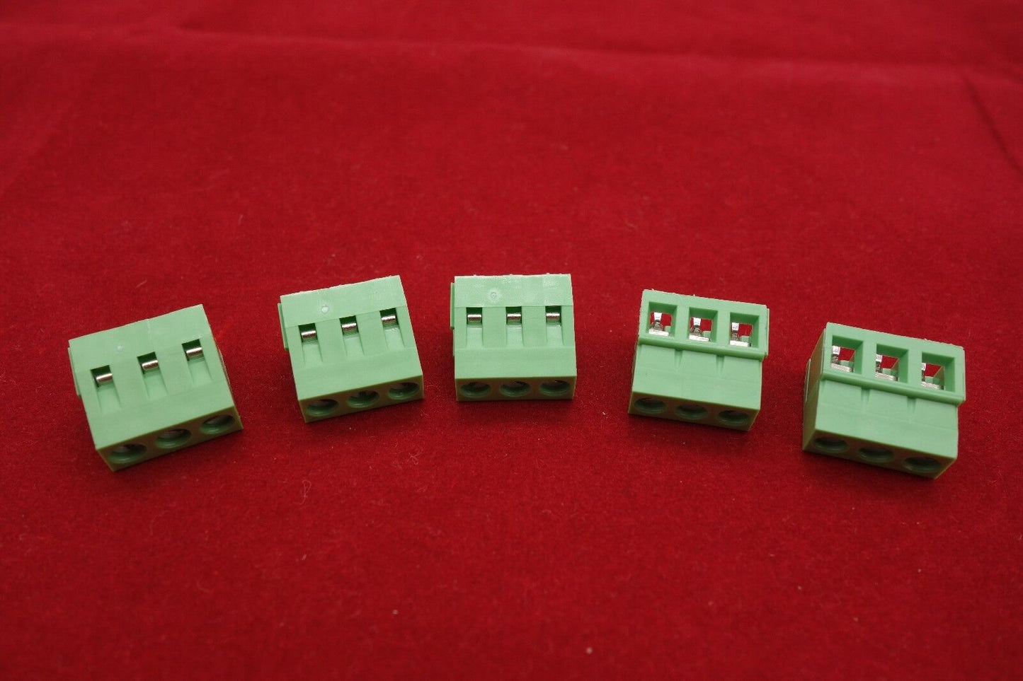10PCS PCB Terminal Block 3 Poles 16A Pitch 5.08mm 22-14 AWG(1.5mm) Screw Type