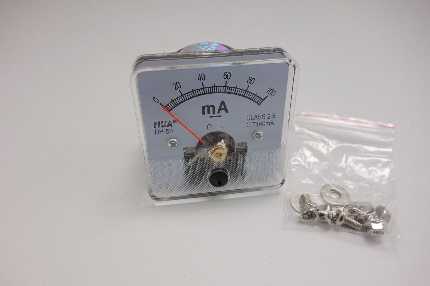 1PC DC 0-100MA Analog Ammeter Panel AMP Current Meter 50*50mm direct Connect
