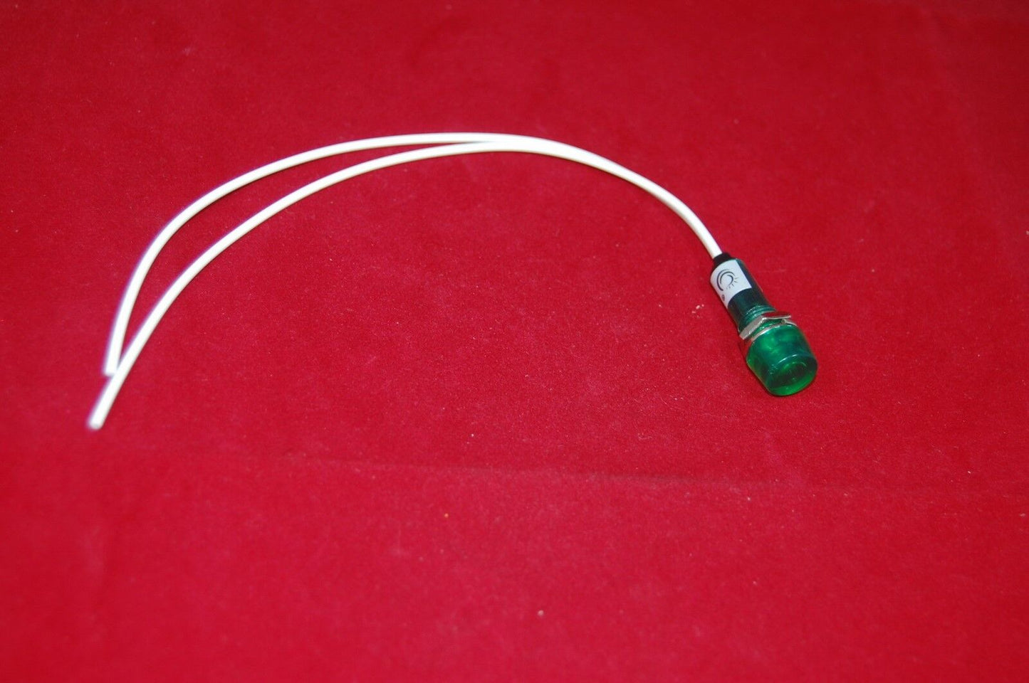 5Pcs 6.3V 10mm Green Mini Incandescent Pilot Lights CYLINDRICAL Cap with wire