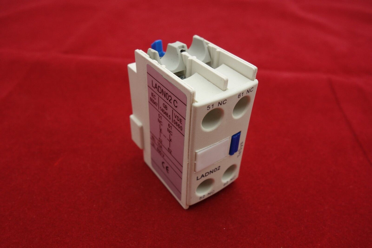 1PC Auxiliary Contact Block Fits LADN02 2NC Use for LC1D NEW TYPE CONTACTOR