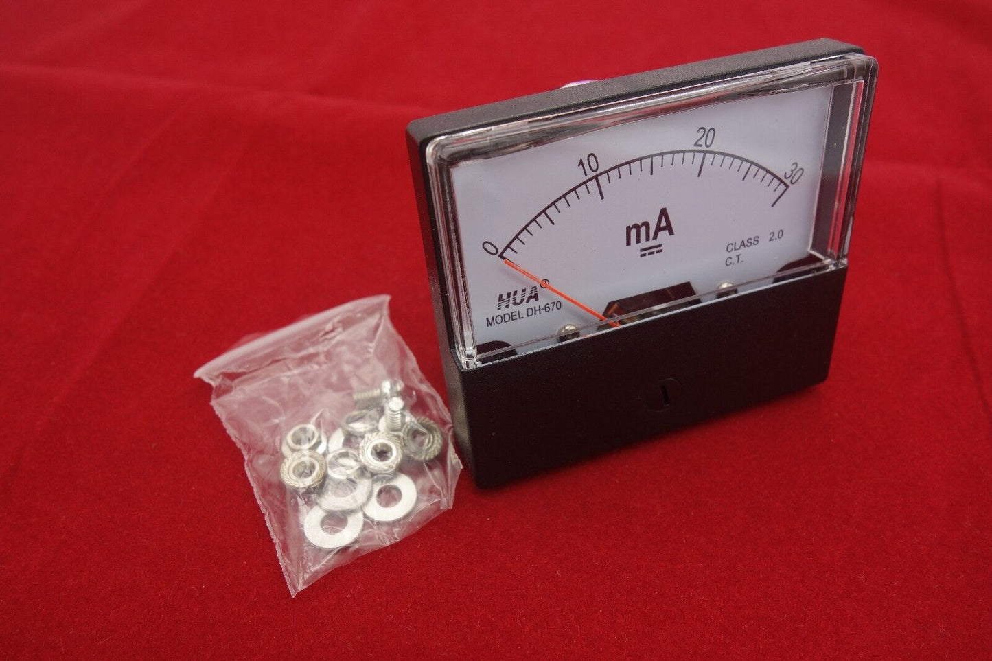 1PC DC 0-30mA Analog Ammeter Panel AMP Current Meter 60*70MM directly Connect