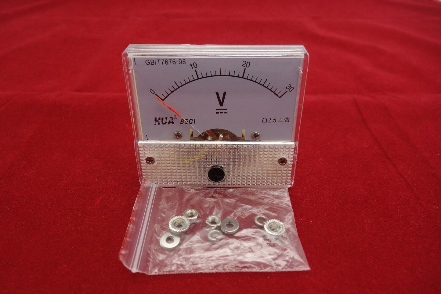 1 PC AC 0-30V Analog 85L1 Voltage Analogue Panel meter Directly connnected