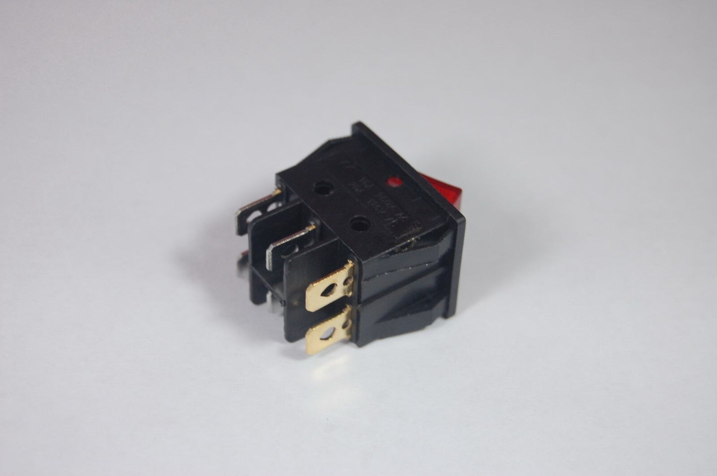 2Pcs Double 2 Position Boat Rocker Switch 6 Pin RED Light Illuminated 12V AC/DC