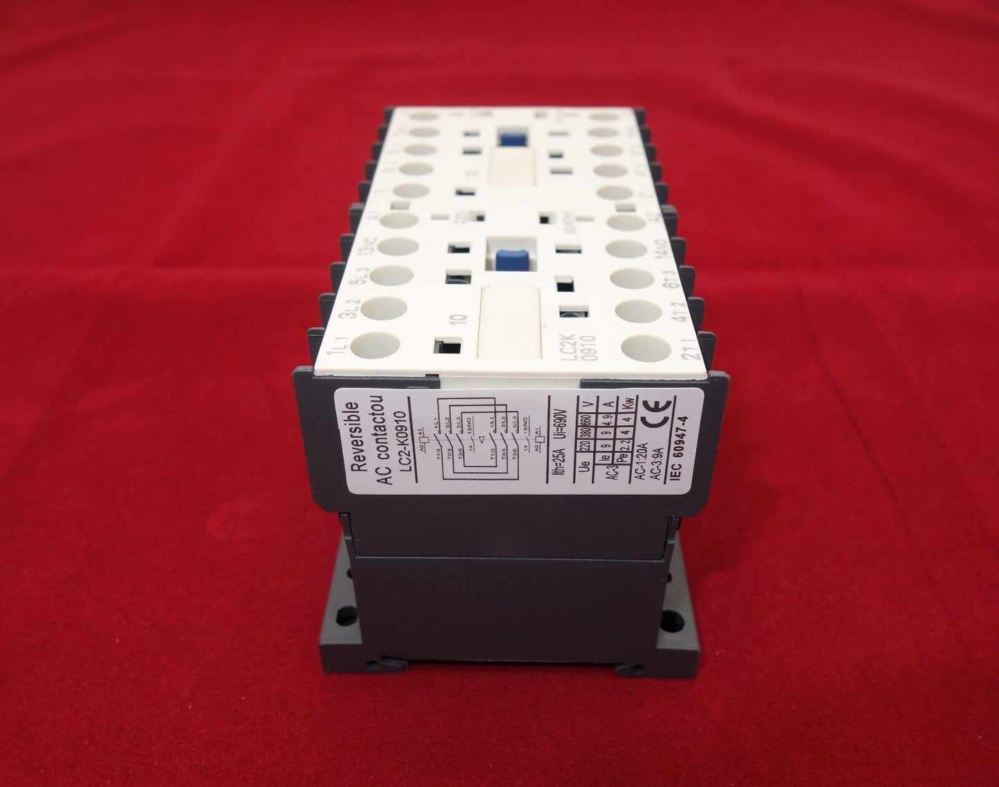 1PC Reversing FITS LC2 K0910 Mechanical Interlock CONTACTOR 9A 220V AC 50/60HZ