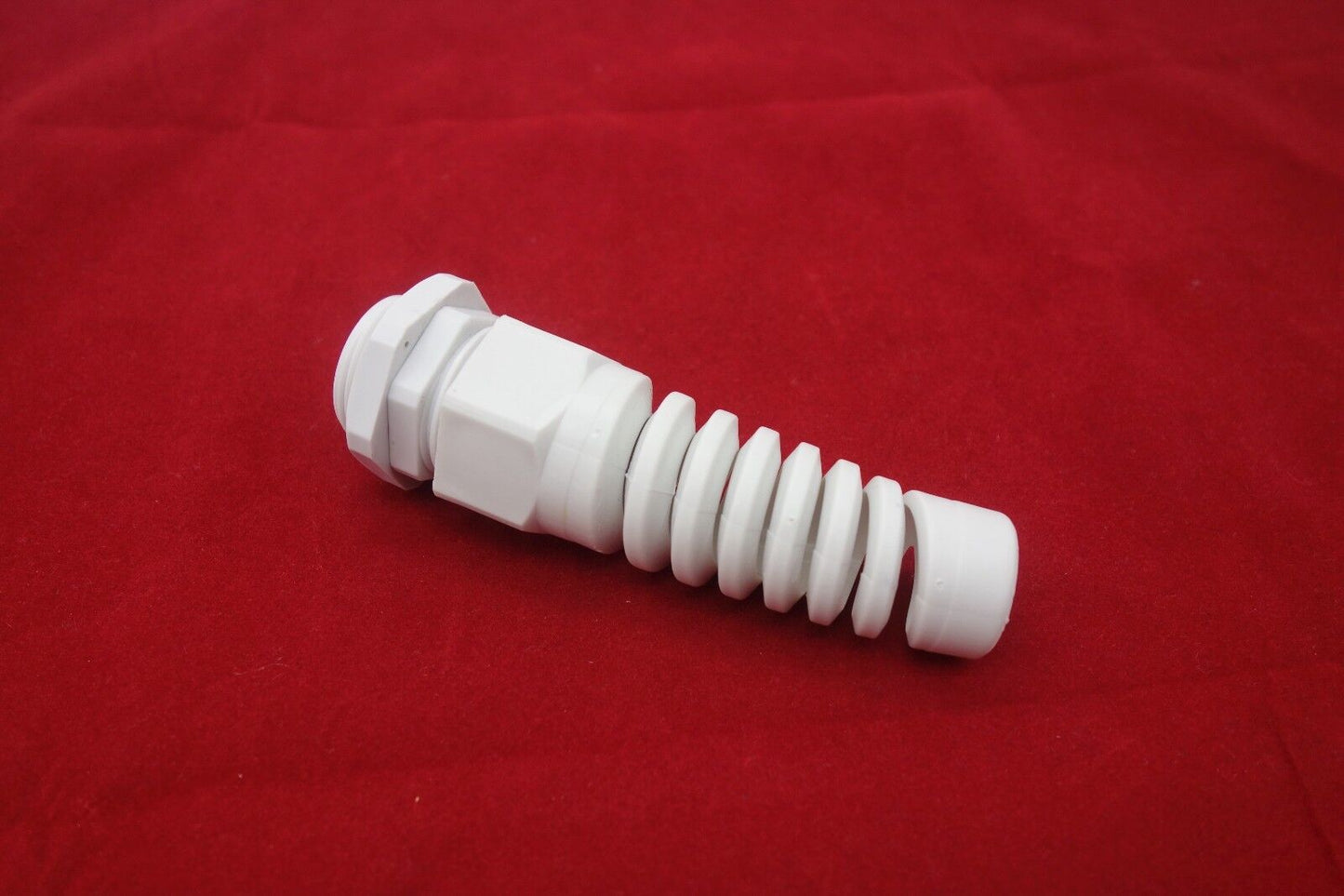 5PCS Gray Spiral Cable Gland PG13.5 Cable Range 6-12MM Nylon IP68 Waterproof