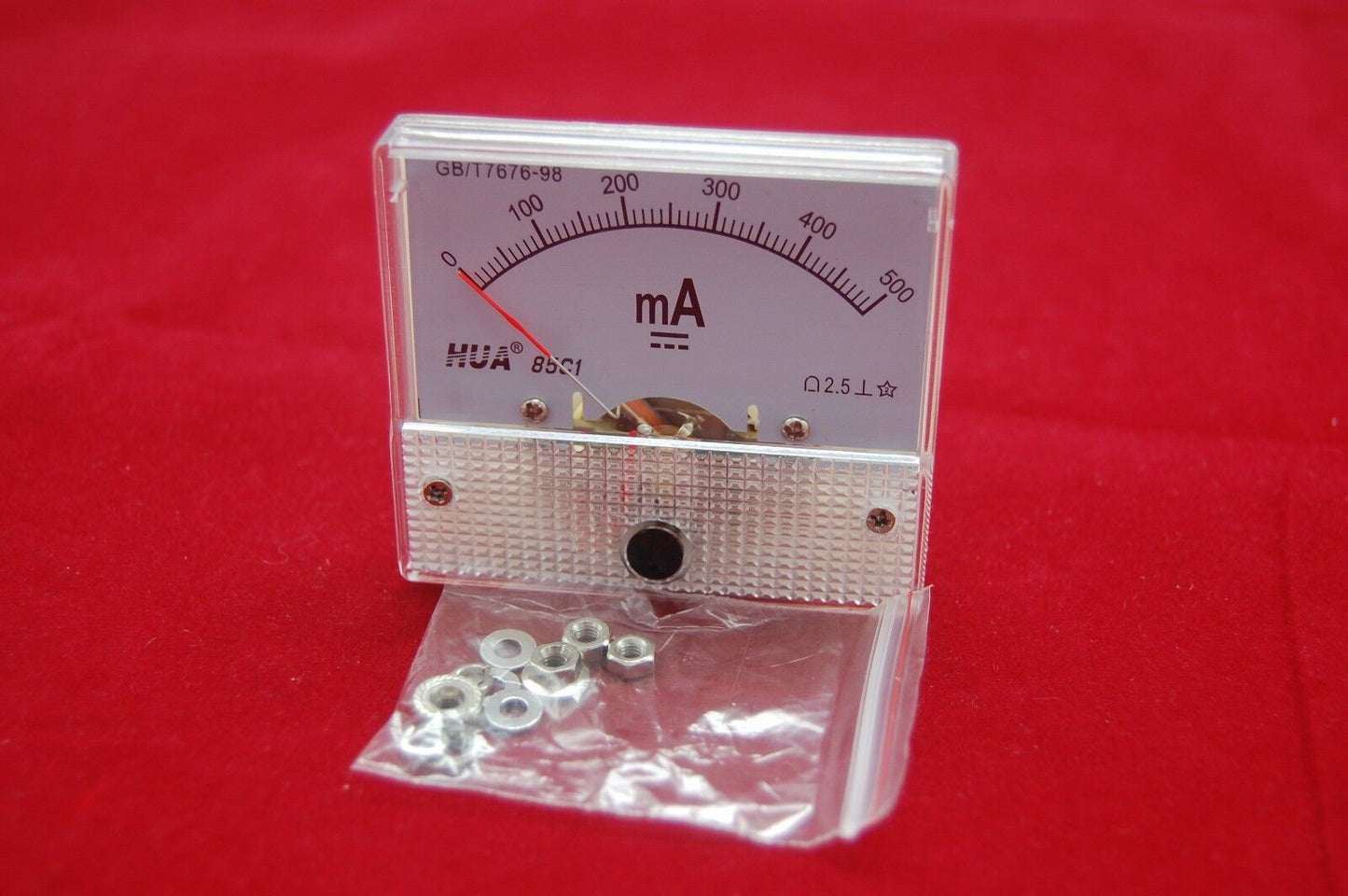 DC 500mA Analog Ammeter Panel Current Meter 85C1 0-500mA DC directly Connect
