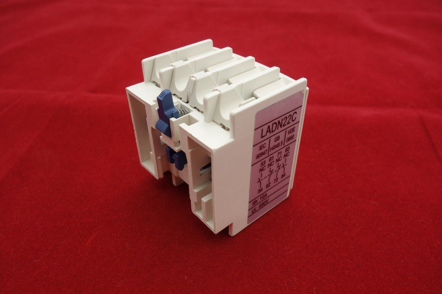1PC Auxiliary Contact Block Fits LADN22 2NO/2NC USE FOR LC1D NEW TYPE CONTACTOR