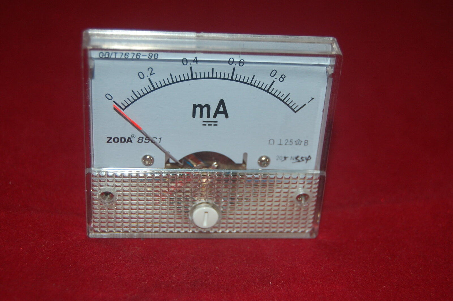 1pc DC 1mA Analog Ammeter Panel Current Meter 85C1 0-1mA DC directly Connect