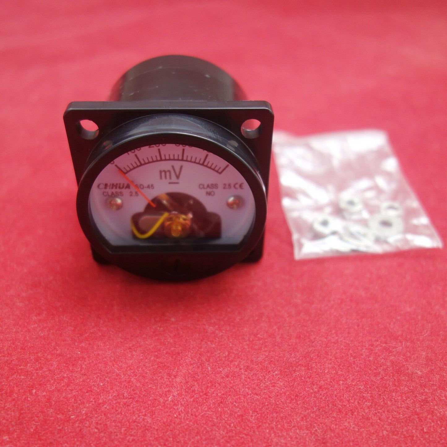 1pc DC 0- 500mV millivolt Analog Voltmeter Analogue Voltage panel meter SO45