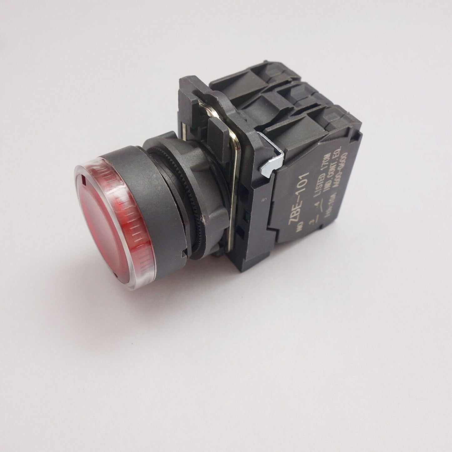 Illuminated pushbutton with flush push Fits XB5AW34G5 RED 120V LED Momentary