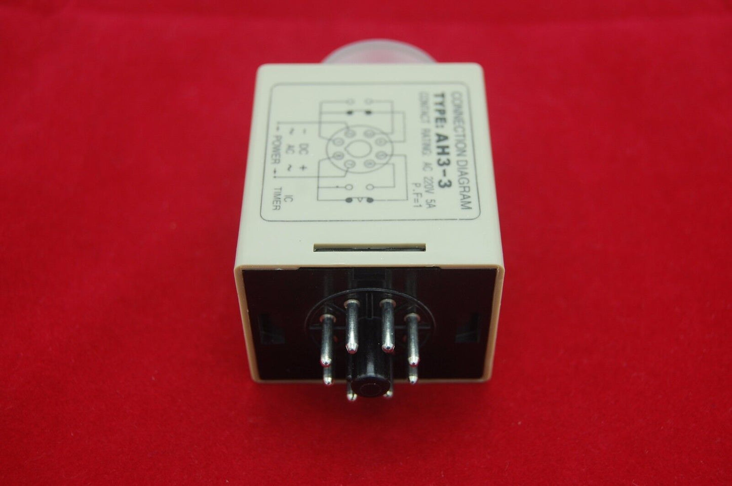 1PC AH3-3 0-60S Timer Relay 220V AC 8-Pins 5 Amps