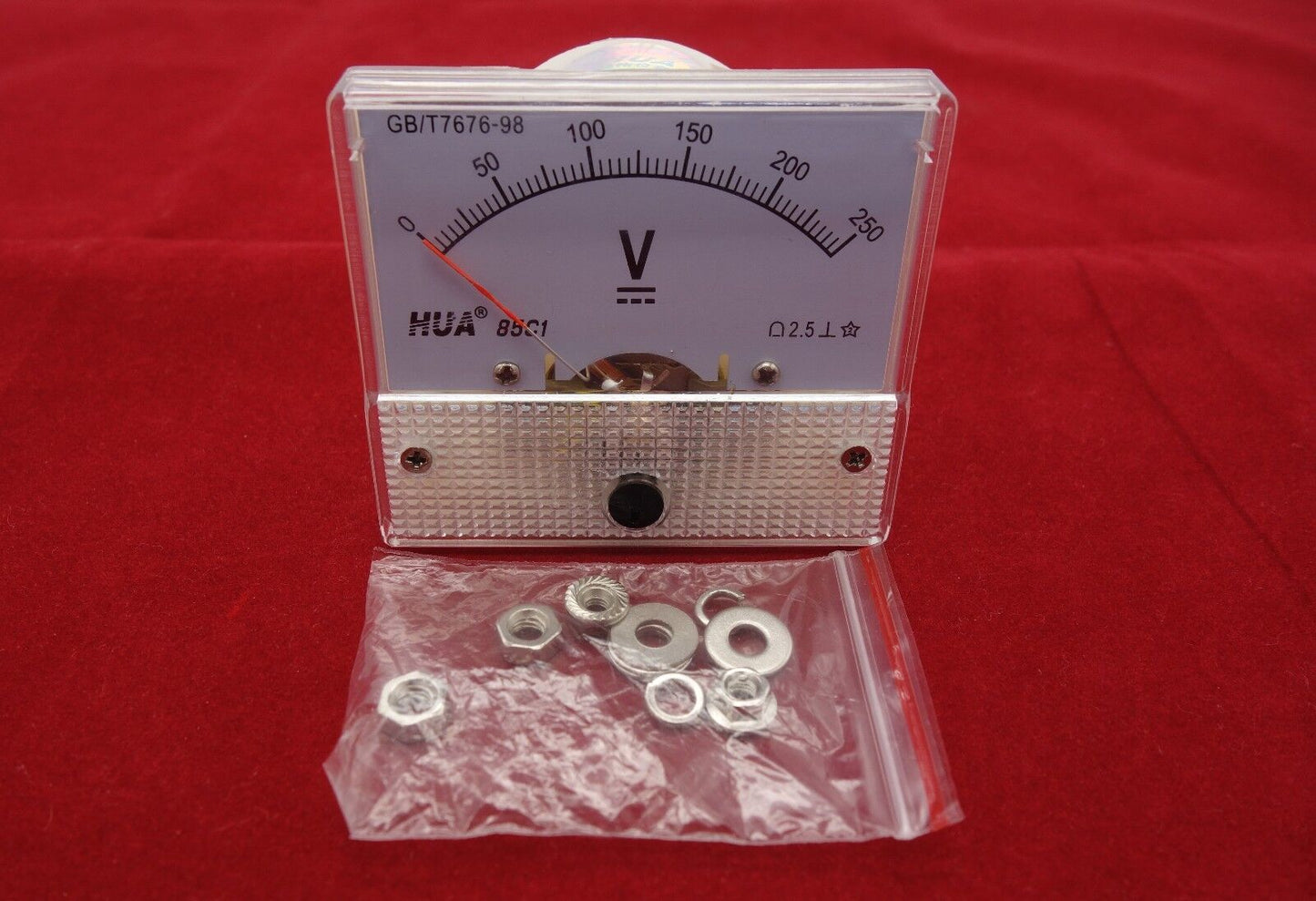 DC 0-250V Analog 85C1 Voltage Analogue Panel meter Directly connnected