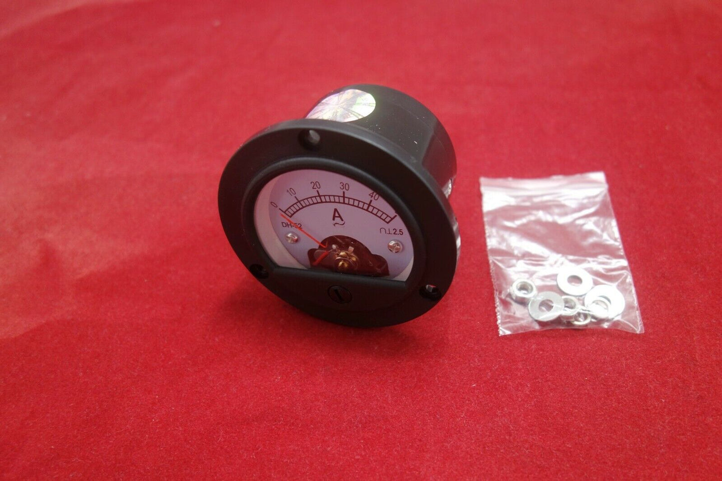 1pc AC 0-50A Round Analog Ammeter Panel AMP Current Meter Dia. 66.4mm DH52