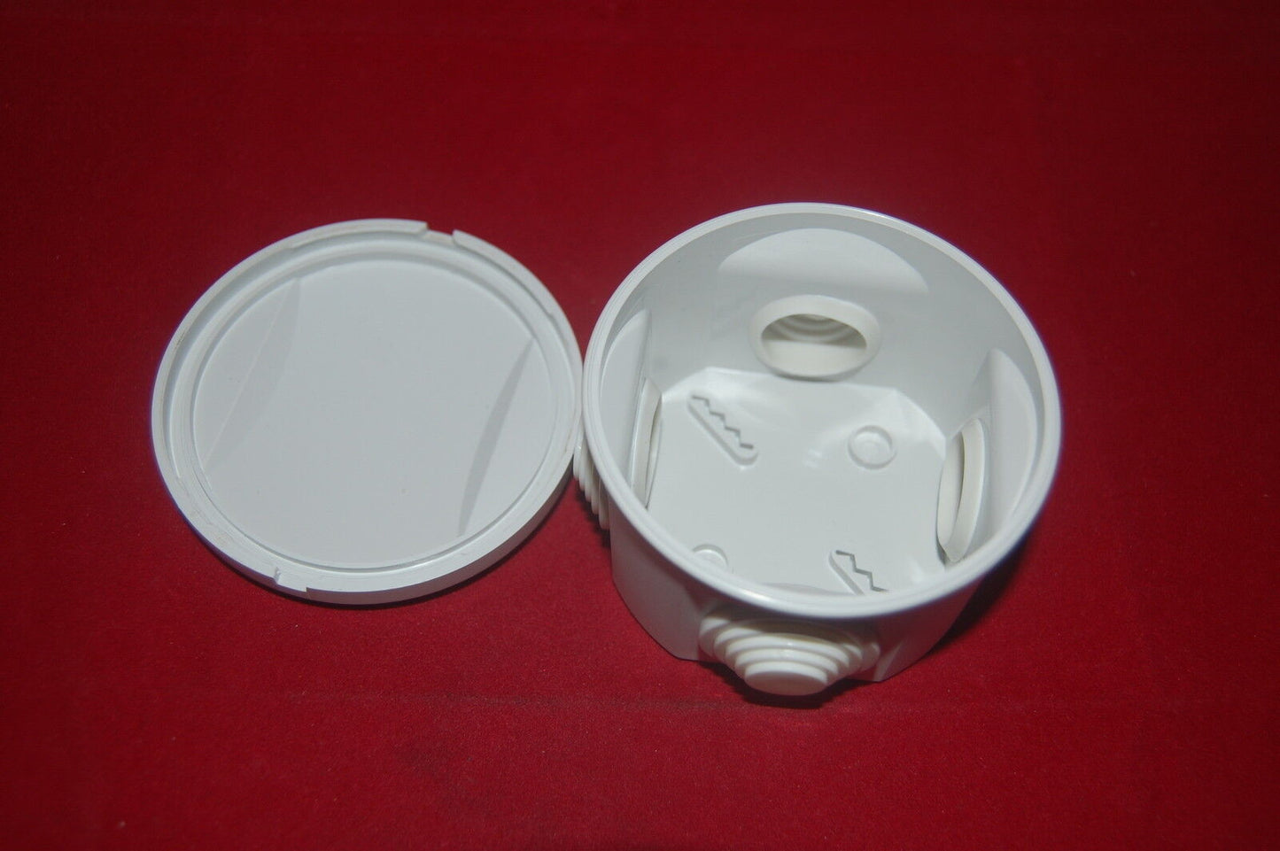 2PCS Round Plastic Waterproof Electrical Junction box 80*50mm IP55