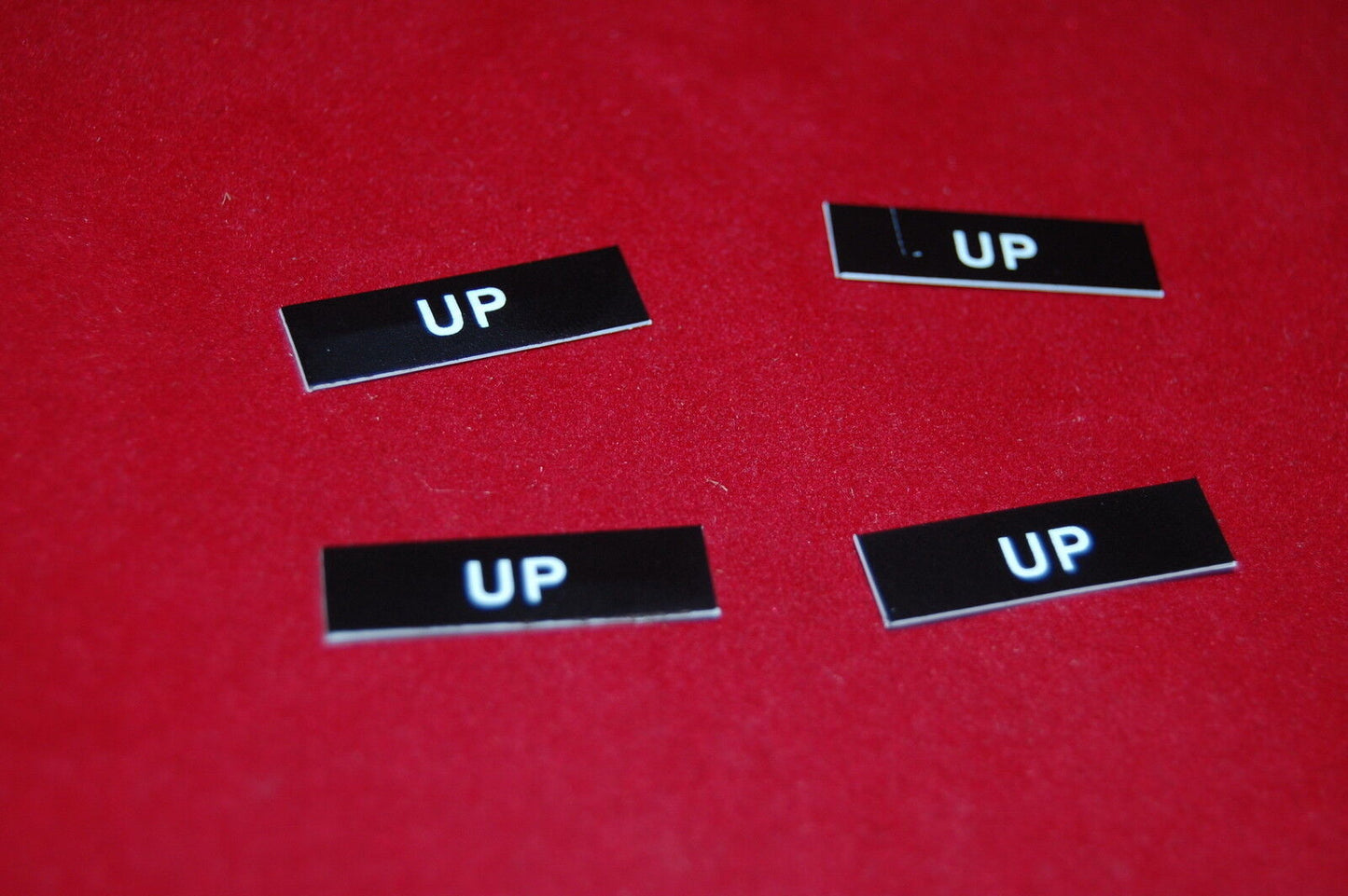 10PCS 8X27mm English Marked Legend Plate Fits ZBY 023** Thickness 0.45mm