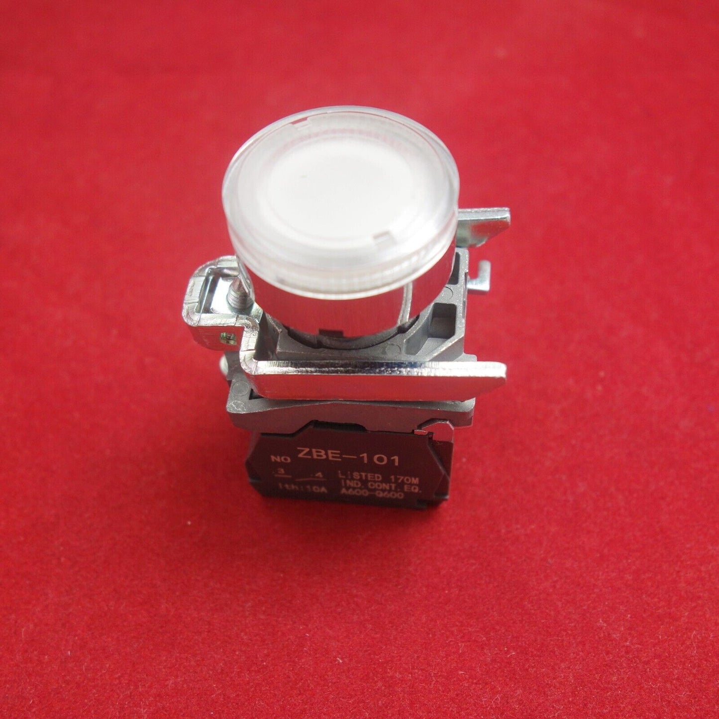 10PCS 22MM illuminated pushbuttons Fits XB4BW31B5 24V AC/DC White